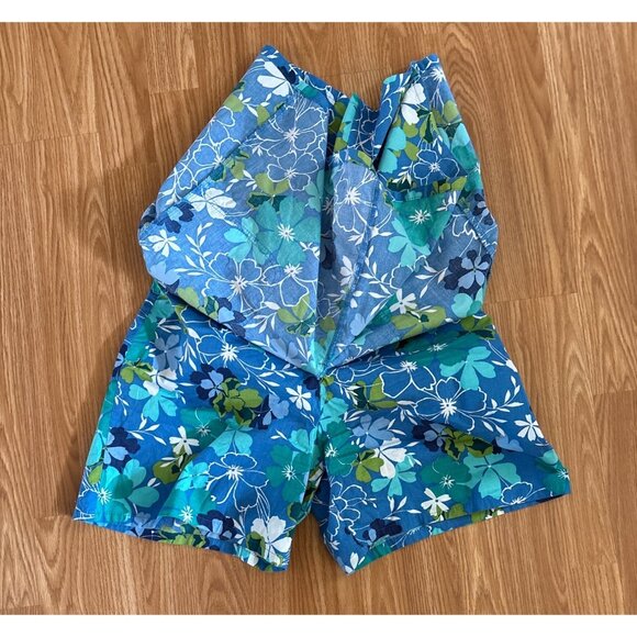 White Stag Skort Womens Blue Floral With Stretch Waistband & Belt Size 12-14 - Picture 3 of 8